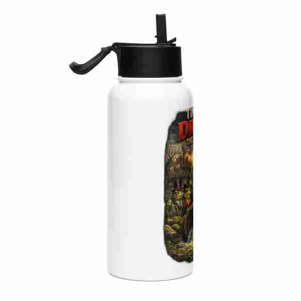 Drain the Swamp = Compliant Defiant - steel water bottle with a straw lid - Image 4
